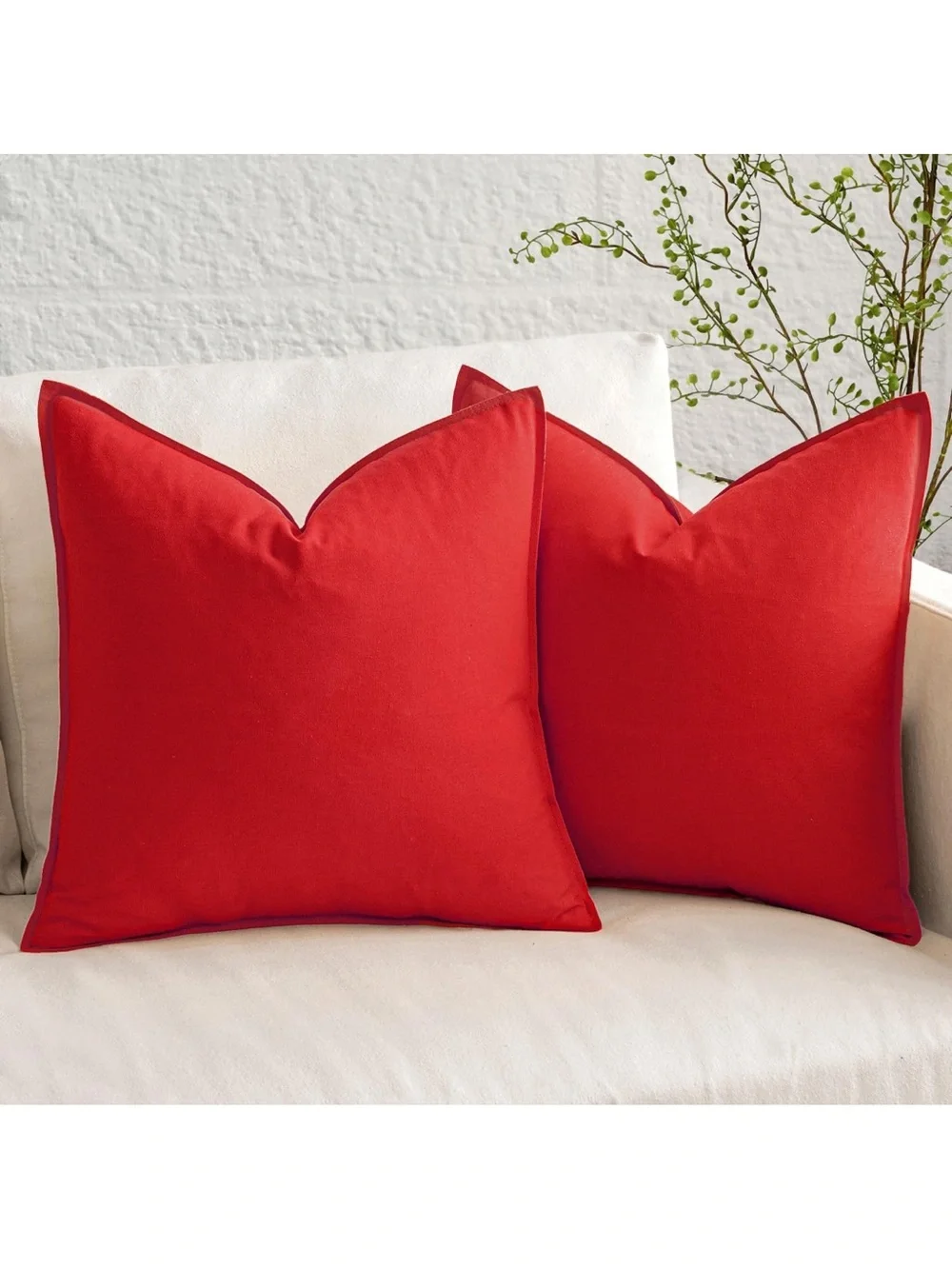 Decorative Linen Pillow Covers Boho Farmhouse Modern Soft Accent 1759/bb8s-1
